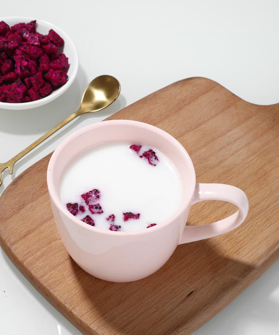 Premium Freeze Dried Dragon Fruit 5.3OZ/150g, Made with 100% Natural Dragonfruits Cube