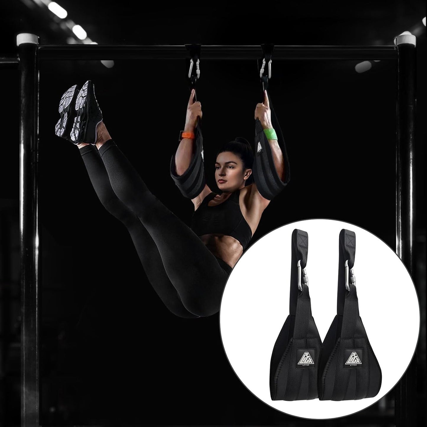 Ab Straps for Pull Up Bar: Hanging Abdominal Sling Straps for Arm Workouts