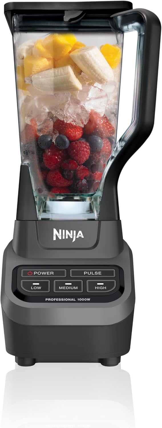 Ninja Professional Blender 2.0, 1200W, Auto-iQ, 72oz Pitcher, BR201AMZ | 1200W Total Crushing blades + Auto-iQ Crush program for smoothies & frozen drinks. 4 speeds. Dishwasher safe.