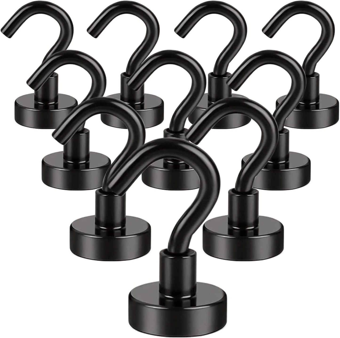 DIYMAG Magnetic Hooks 20pcs 30lbs+ Cruise Essentials 2026 Magnet Hook | Neodymium Heavy Duty Strong Magnets Hanging Ship Cabins Refrigerator Fridge Classroom Beach Vacation Kitchen Grills Home Tool