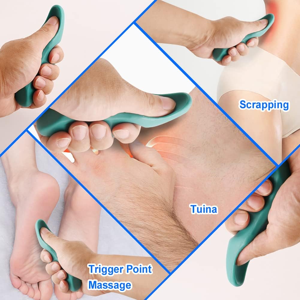 Abnaok Manual Trigger Point Massage Tool and Thumb Saver for Deep Tissue Massage