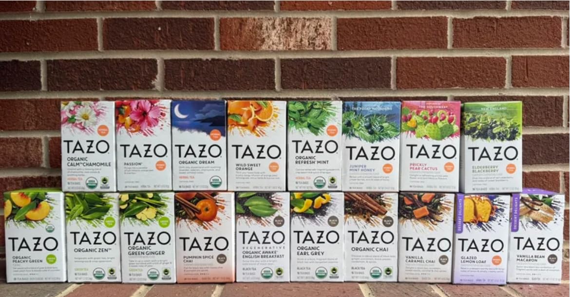 Tea Bags Sampler Assortment Variety Pack Gift Box 42 Count 14 Different Flavors