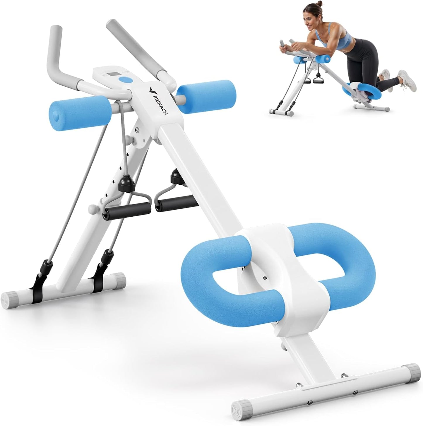 MERACH Adjustable Ab Trainer Machine for Abs Workout at Home Gym