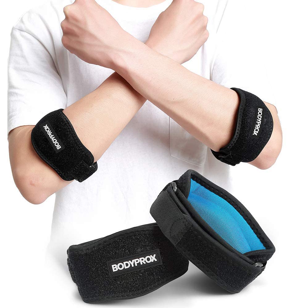 Bodyprox Elbow Brace 2 Pack for Tennis and Golfer's Elbow Pain Relief