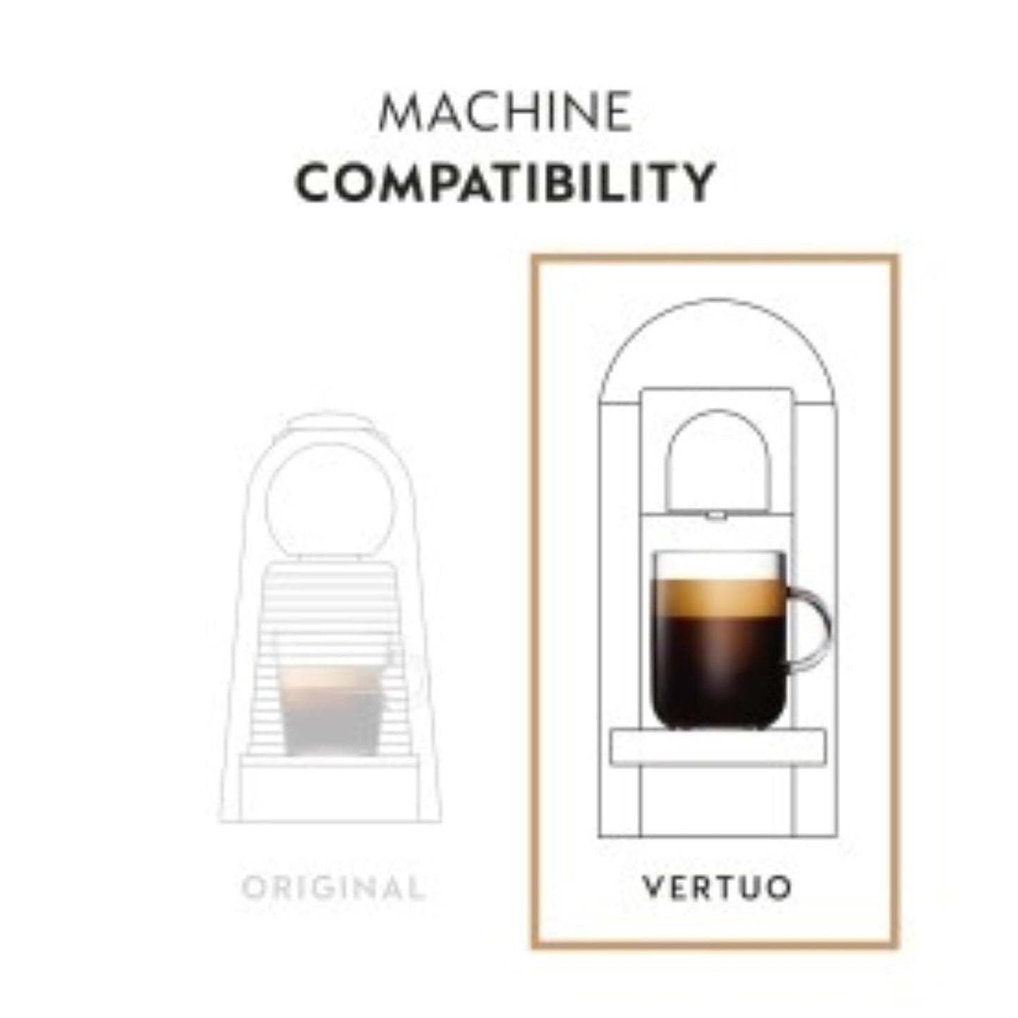 Nespresso VertuoLine Espresso Diavolitto 50 Count Coffee Capsules