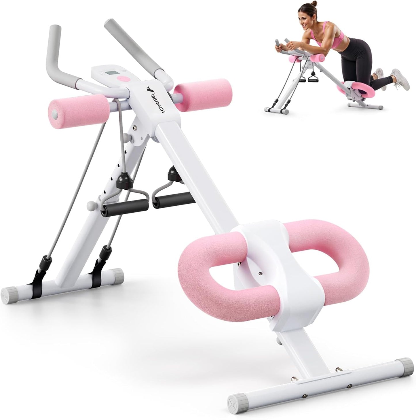 MERACH Adjustable Ab Trainer Machine for Abs Workout at Home Gym