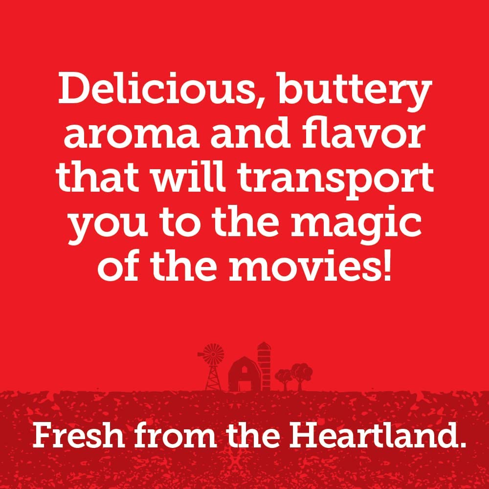 Popcorn Indiana Movie Theater Butter Popcorn 3 oz Bags 6 Pack Pre Popped Gluten Free Made with Real Butter