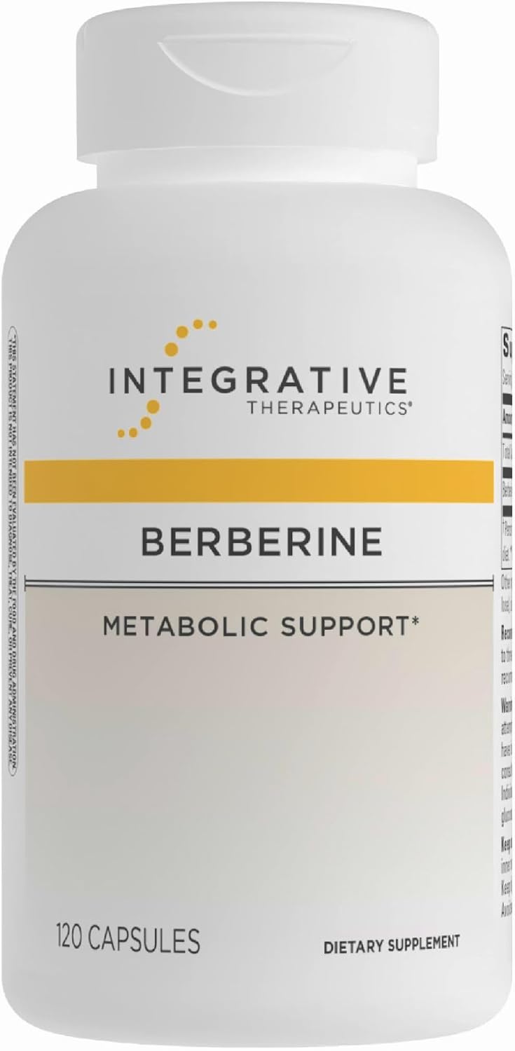 Integrative Therapeutics Berberine - Supports Metabolic Health & Cellular Energy Metabolism - Practitioner-Trusted Quality - Dairy-Free & Gluten-Free - 60 Capsules (60 Servings)