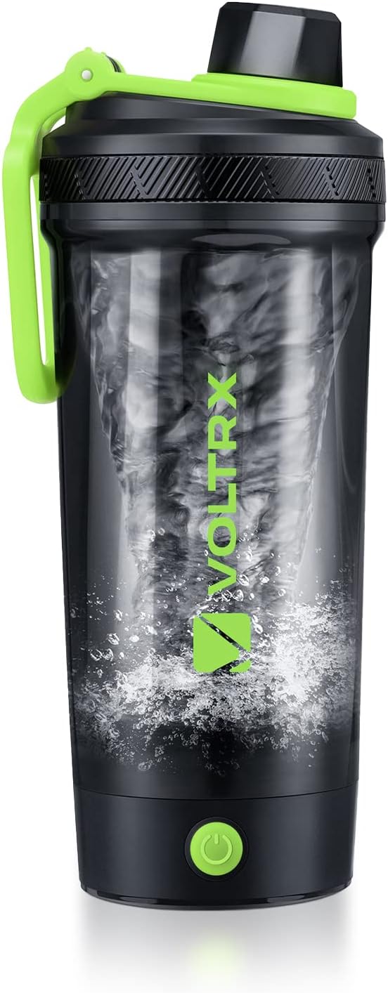 VOLTRX 24oz Electric Protein Shaker Bottle - USB Rechargeable