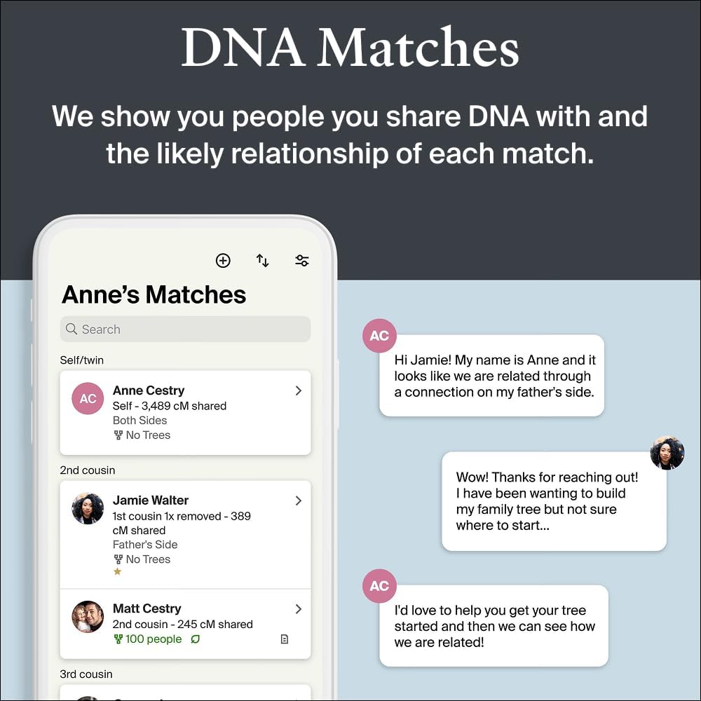 AncestryDNA Genetic Ethnicity Test Kit with 3600+ Regions