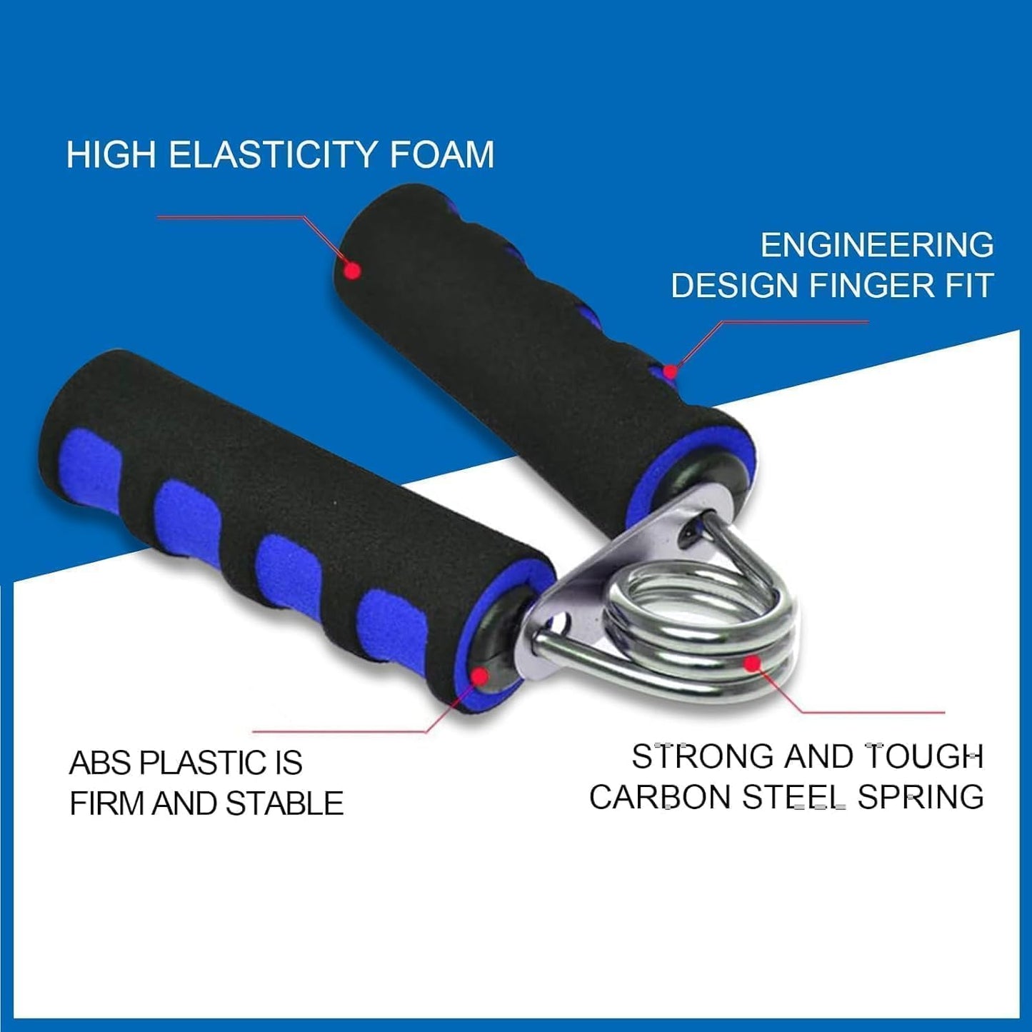 E-smartinlife Hand Grip Strengthener Set, Finger Gripper for Increasing Wrist, Forearm & Finger Strength