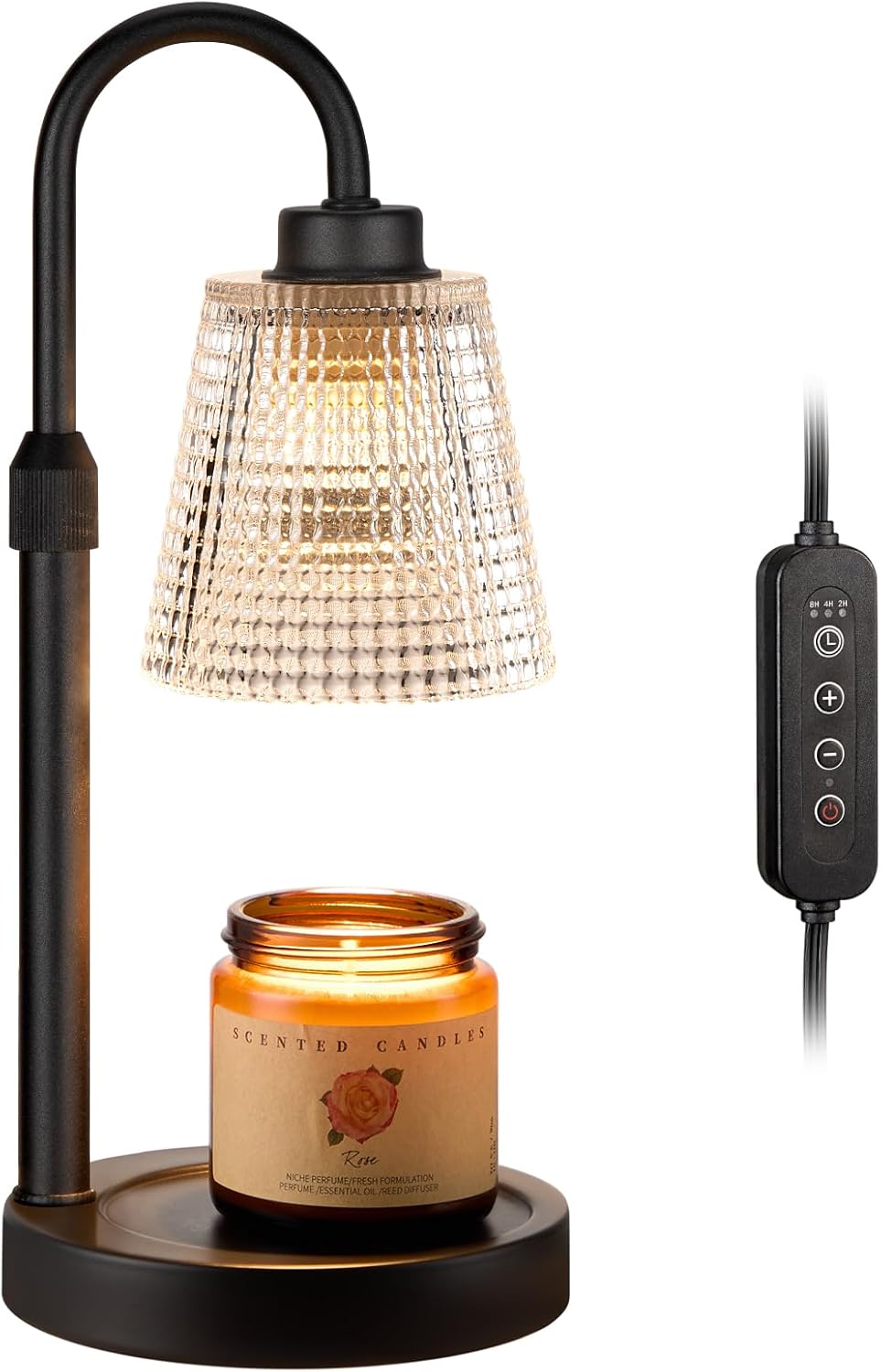 Innqoo Candle Warmer Lamp with Timer Home Decor Birthday Gifts for Women | Dimmable Candle Warmer for Jar Candles, Height Adjustable Wax Melts Warmer, House Warming Gifts New