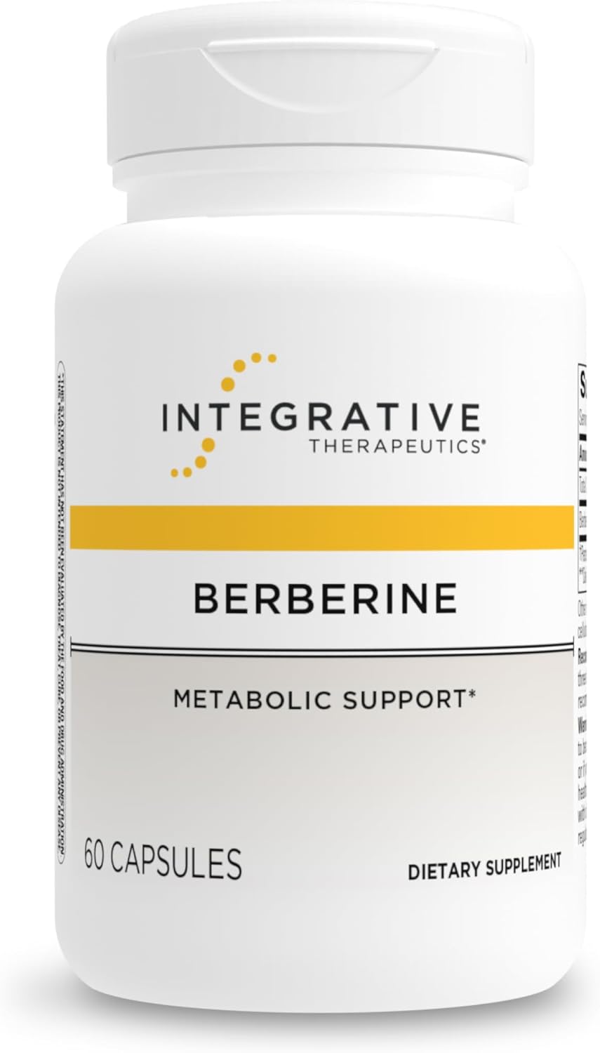 Integrative Therapeutics Berberine - Supports Metabolic Health & Cellular Energy Metabolism - Practitioner-Trusted Quality - Dairy-Free & Gluten-Free - 60 Capsules (60 Servings)