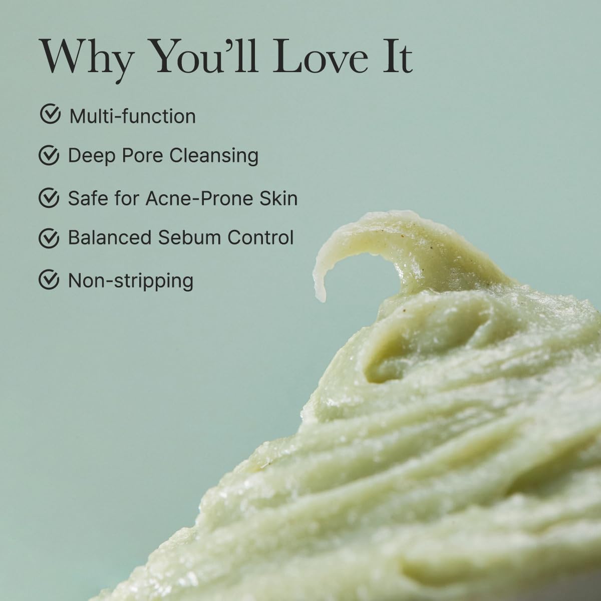 ARENCIA Korean Rice Mochi Face Cleanser - Face Wash, Gentle Scrub All in One for Deep Cleansing, Moisturizing, Pore Minimizing, Acne-Prone Skin, Removing Blackhead with Rice Water & Green Tea