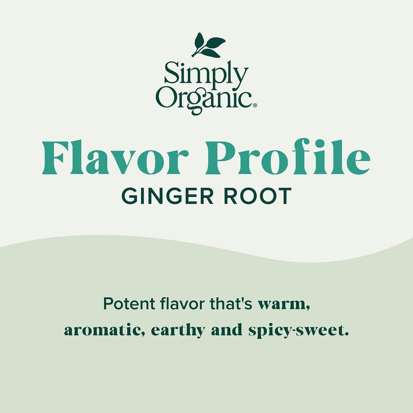 Simply Organic Ground Ginger Root, 1.64 Ounce, Non ETO, Non Irradiated, Non GMO, Versatile Spice for Sweet & Savory Dishes