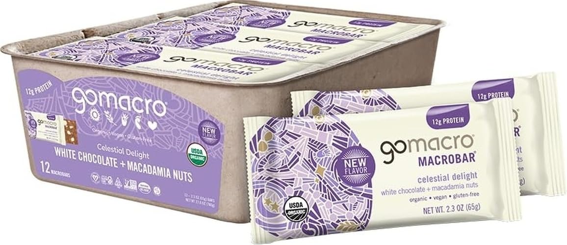 Organic Vegan Protein Bars with Peanut Butter, 12 Count, 2.3 Ounce Each
