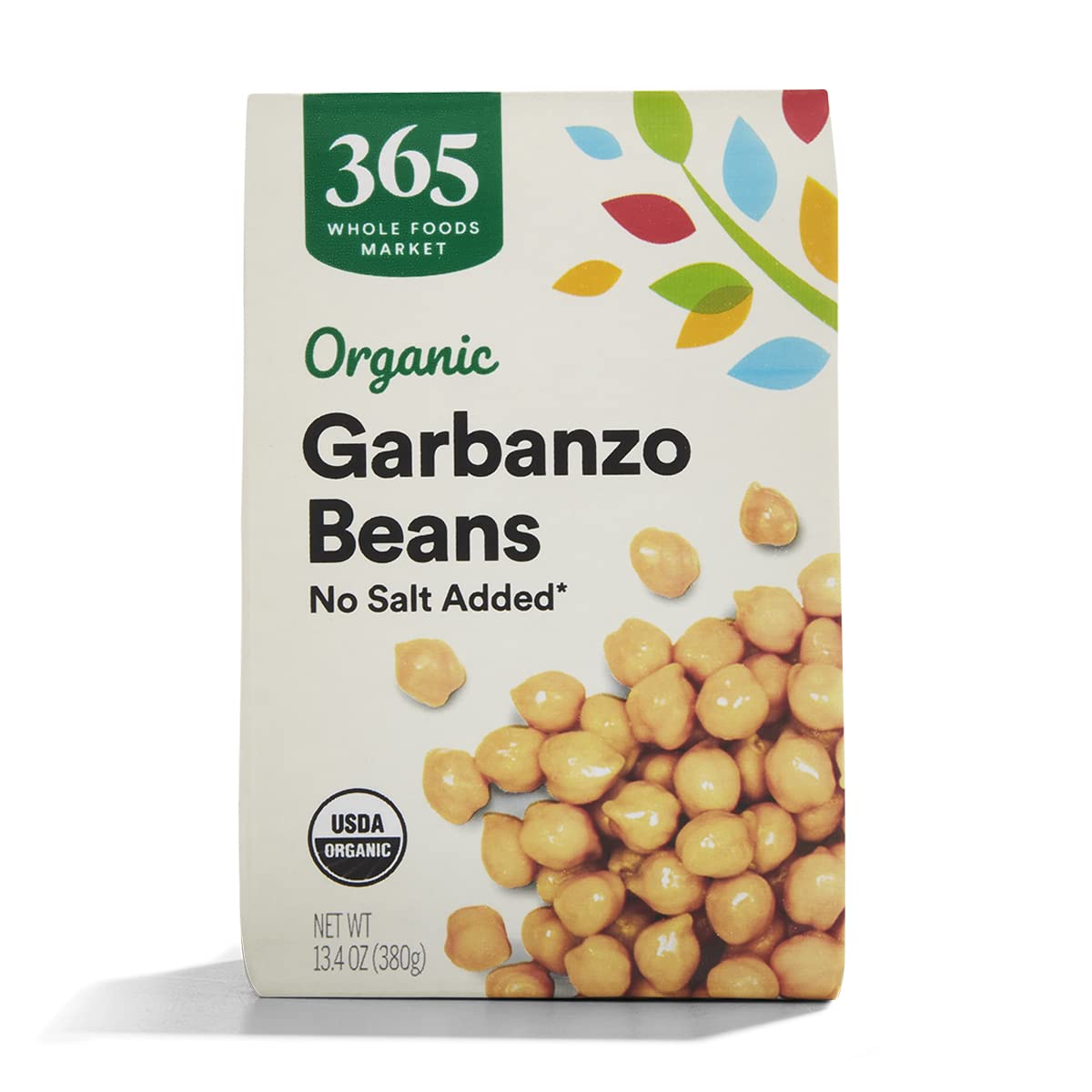 365 by Whole Foods Market Organic Unsalted Garbanzo Beans 13.4 Ounce Non-GMO Verified