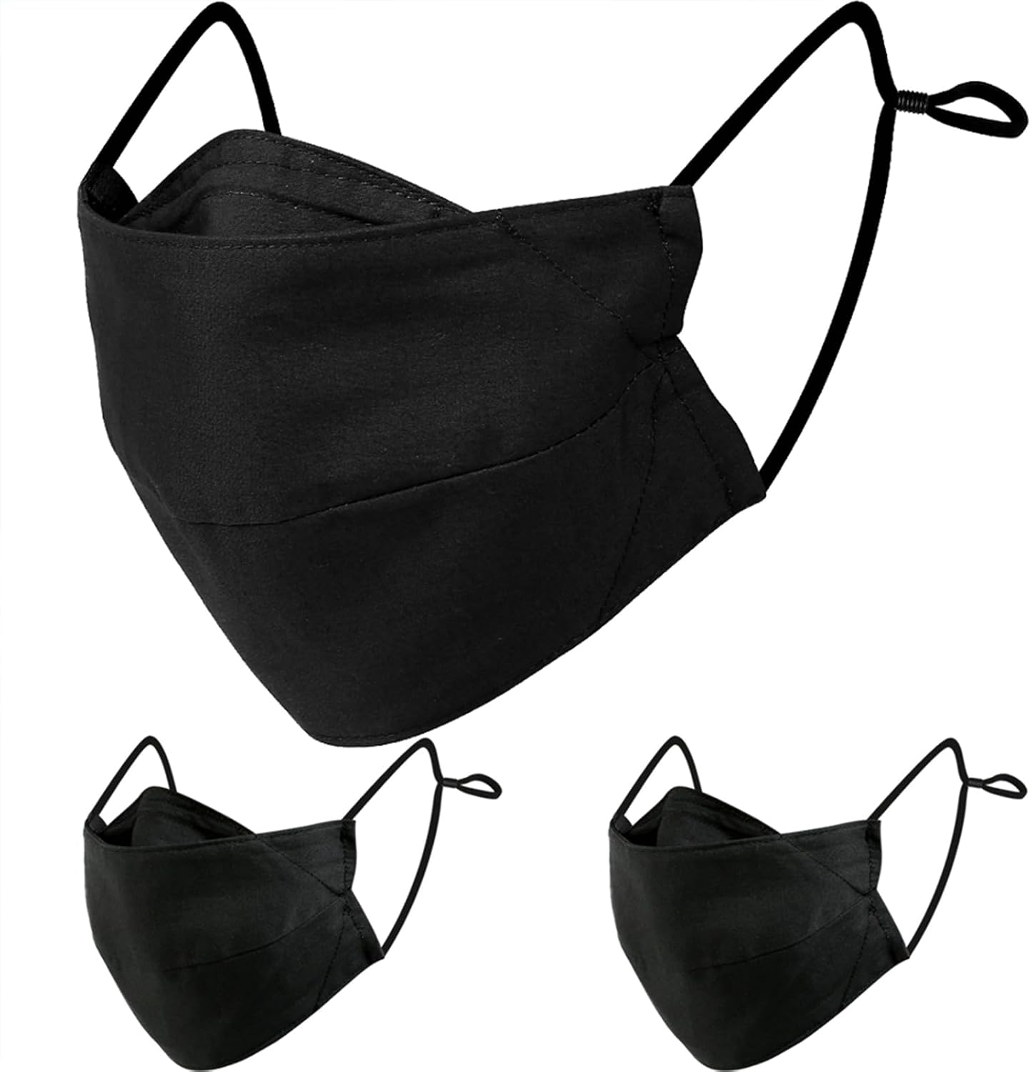 BASE CAMP 100% Cotton Reusable Cloth Face Masks with Filter Pocket