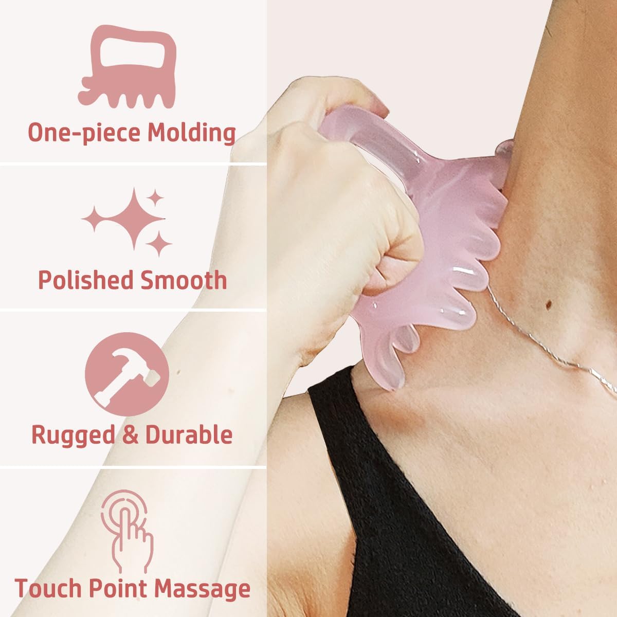 Fascia Massage Blaster Tool for Cellulite and Myofascial Release Pink