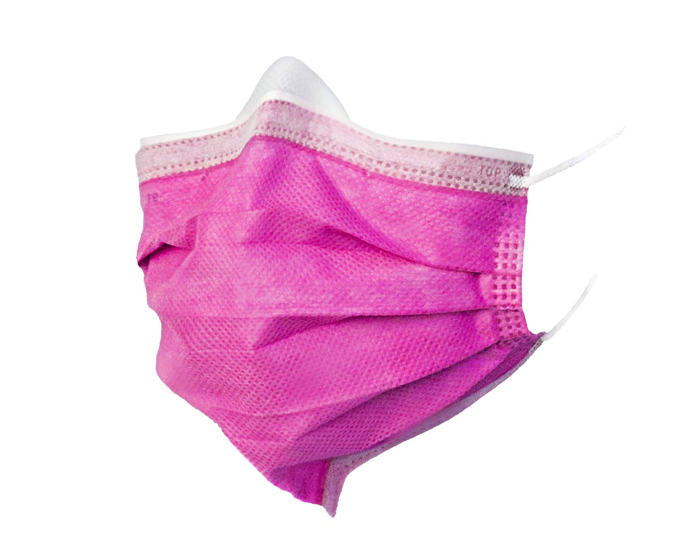 BeeSure Vibe Face Masks, Glamorous Pink, Latex-Free, Pack of 50