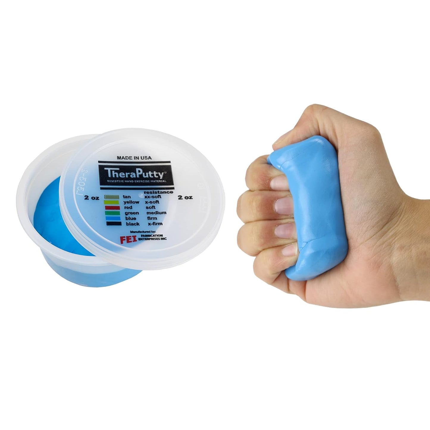 CanDo Theraputty Plus Hand Exercise Putty Green 2 oz Medium for Rehabilitation