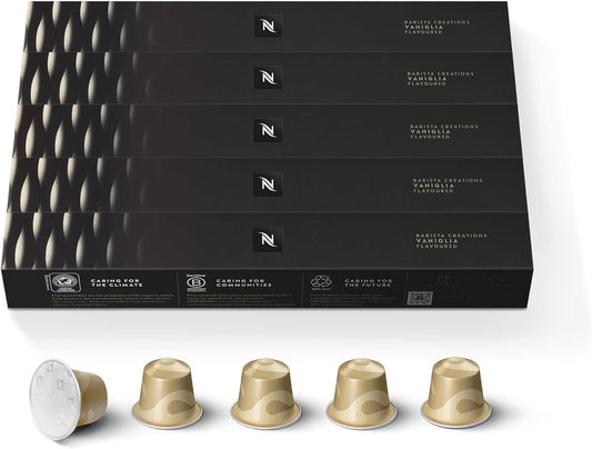 Nespresso Original Line Vaniglia Medium Roast Espresso Coffee Pods 50 Count