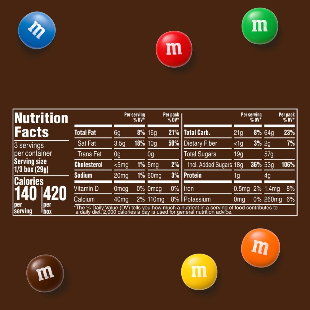 M&M'S Milk Chocolate Candy Movie Theater Box, Bulk Chocolate Candy Party Favors, 3.10-Ounce, Pack of 12