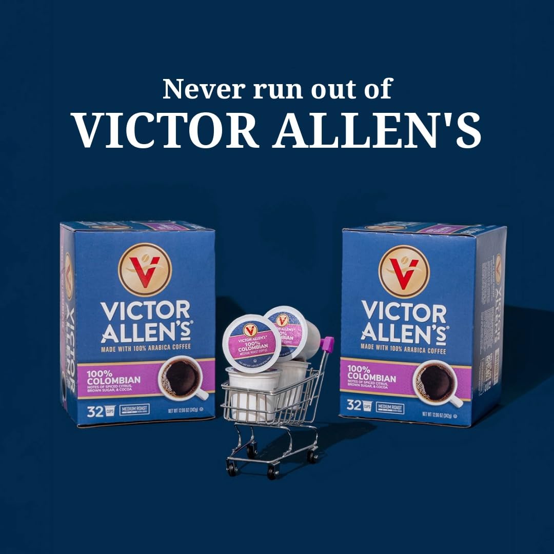 Victor Allen's Decaf Donut Shop Blend, 80 Count, Single Serve Coffee Pods for Keurig K-Cup Brewers