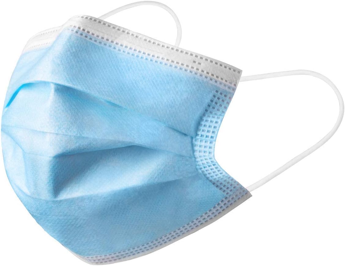 Hygenix FDA Cleared ASTM Level 3 Procedure Face Masks, Made in USA, 3-Ply Ear Loop, 50 Pack