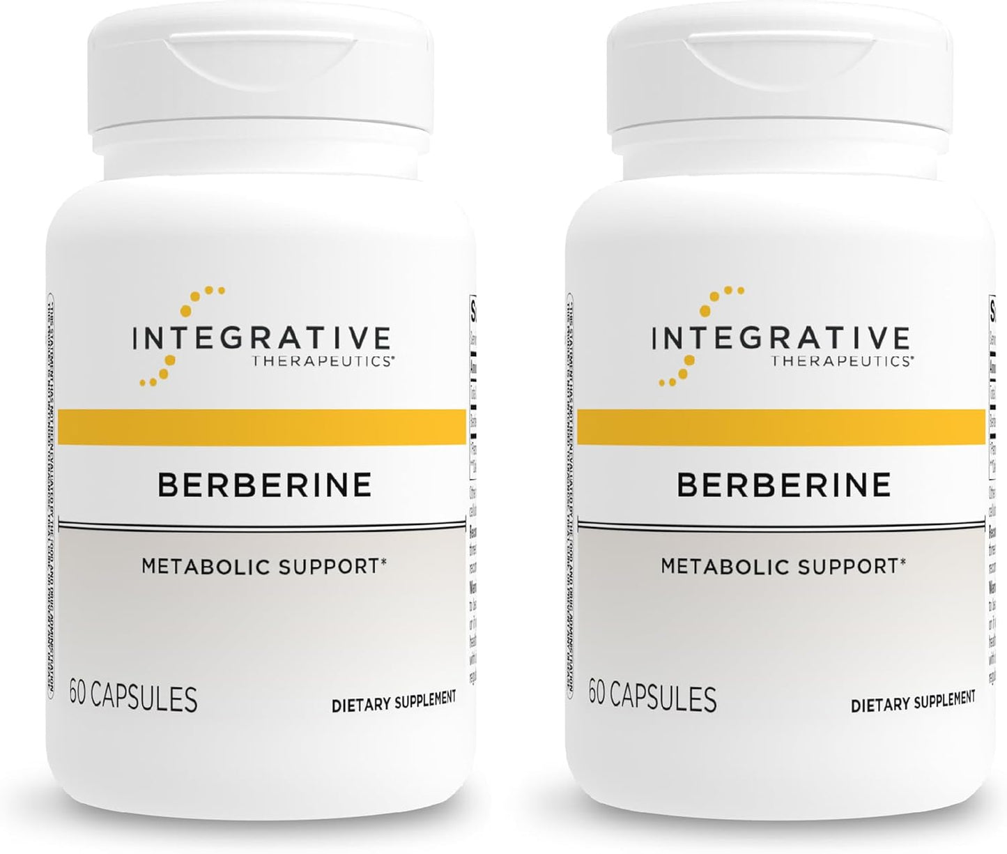 Integrative Therapeutics Berberine - Supports Metabolic Health & Cellular Energy Metabolism - Practitioner-Trusted Quality - Dairy-Free & Gluten-Free - 60 Capsules (60 Servings)