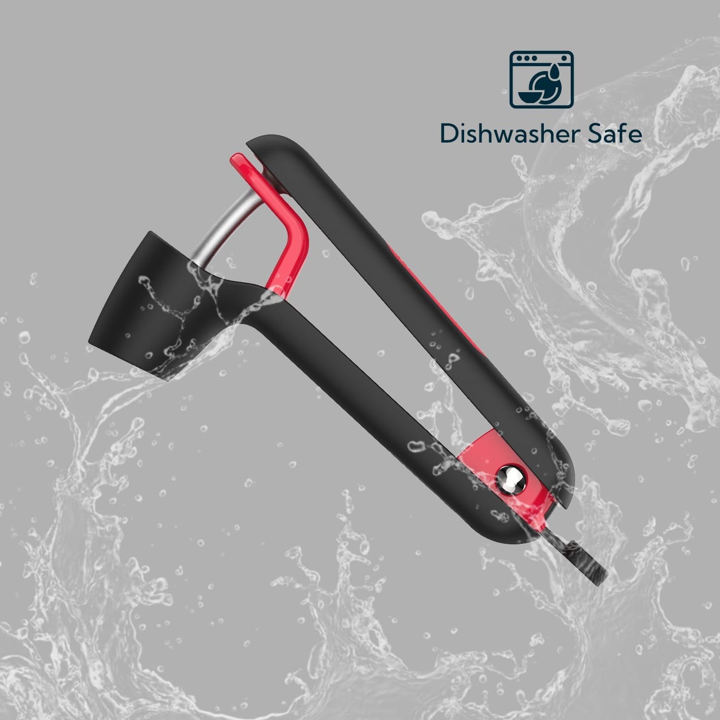 KITCHENDAO Cherry Pitter Tool, Cherry Core Remover | Larger Cross-Pitting Head, Safety Lock, Non-Slip Soft-touch Handle, Dishwasher Safe