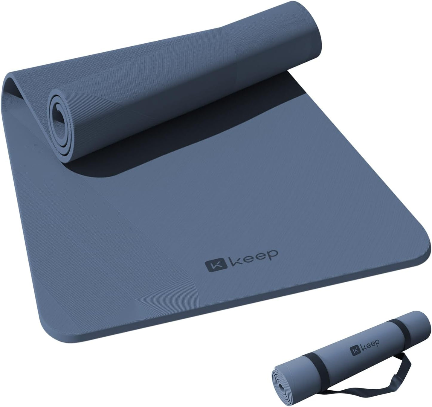 KEEP 7mm Thick Non-Slip Yoga Mat - Extra Wide 32" Fitness Mat for Home Workouts