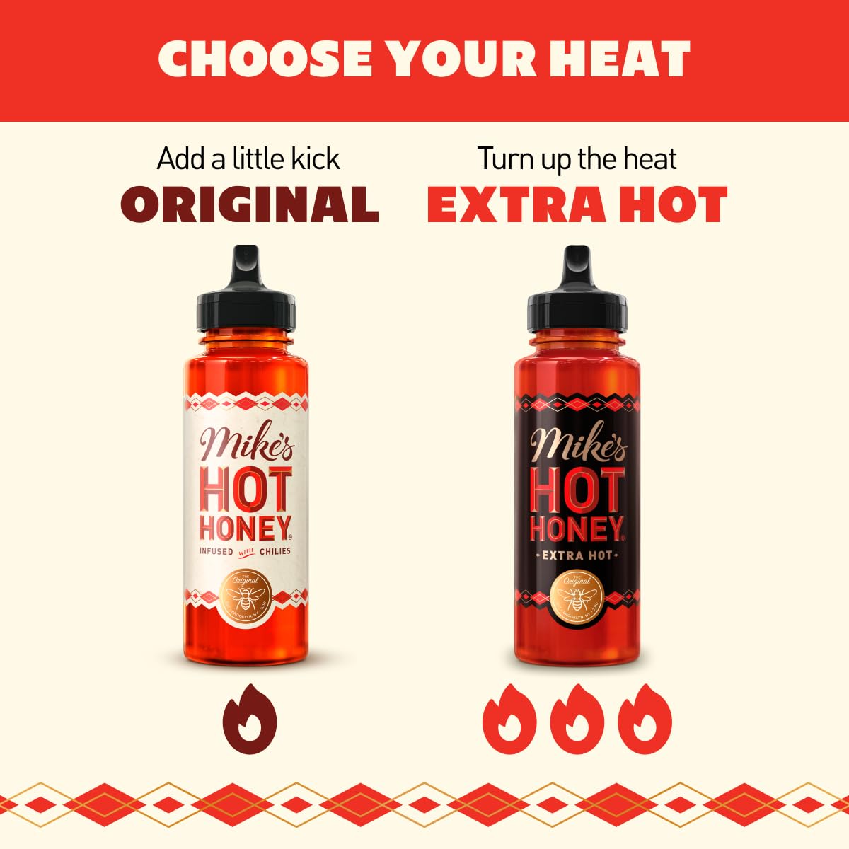 Mike's Hot Honey, 10oz Original Bottles, Spicy Honey Infused with Chili Peppers, Kosher, Gluten-Free, Paleo-Friendly