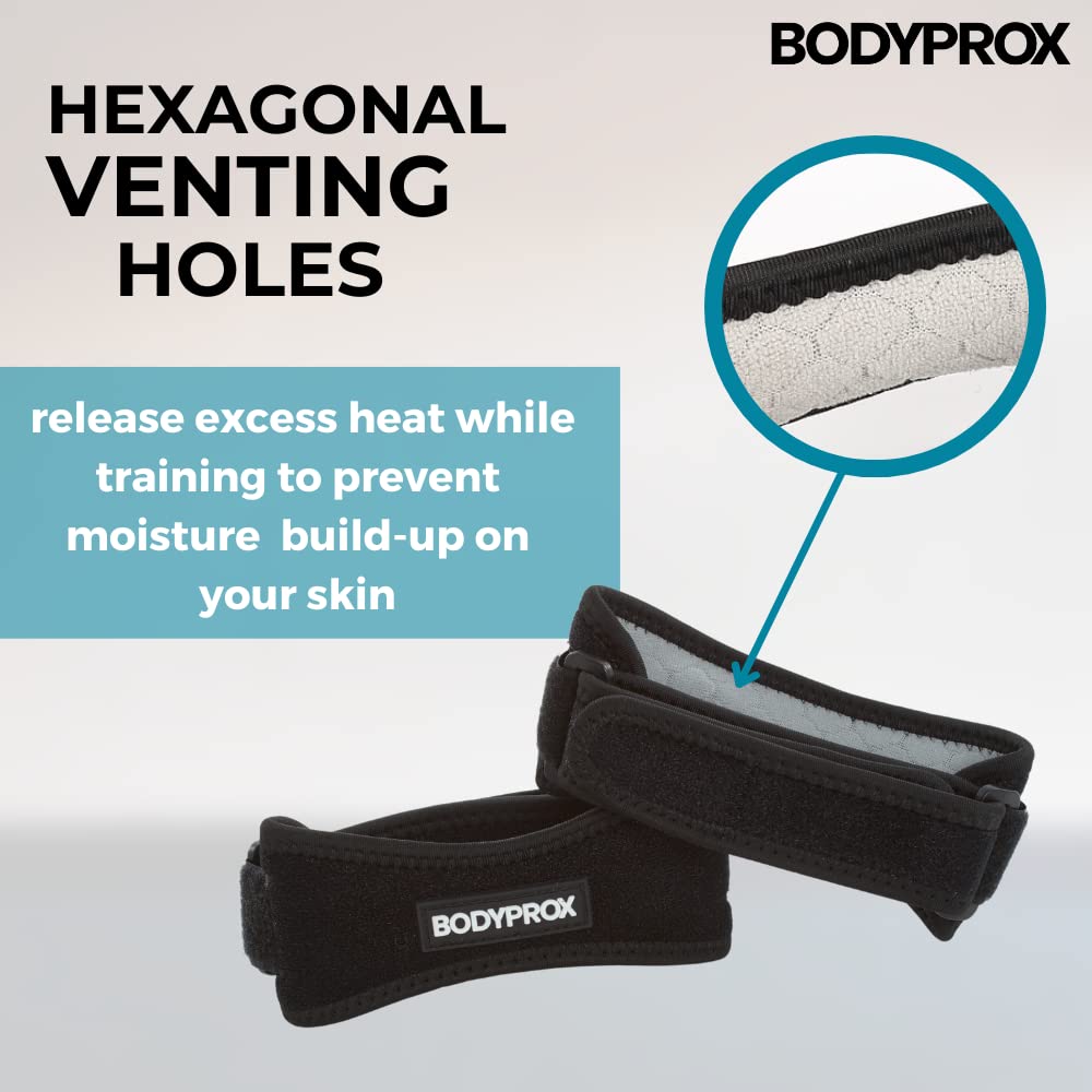 Bodyprox Patella Tendon Knee Strap 2 Pack for Knee Pain Relief