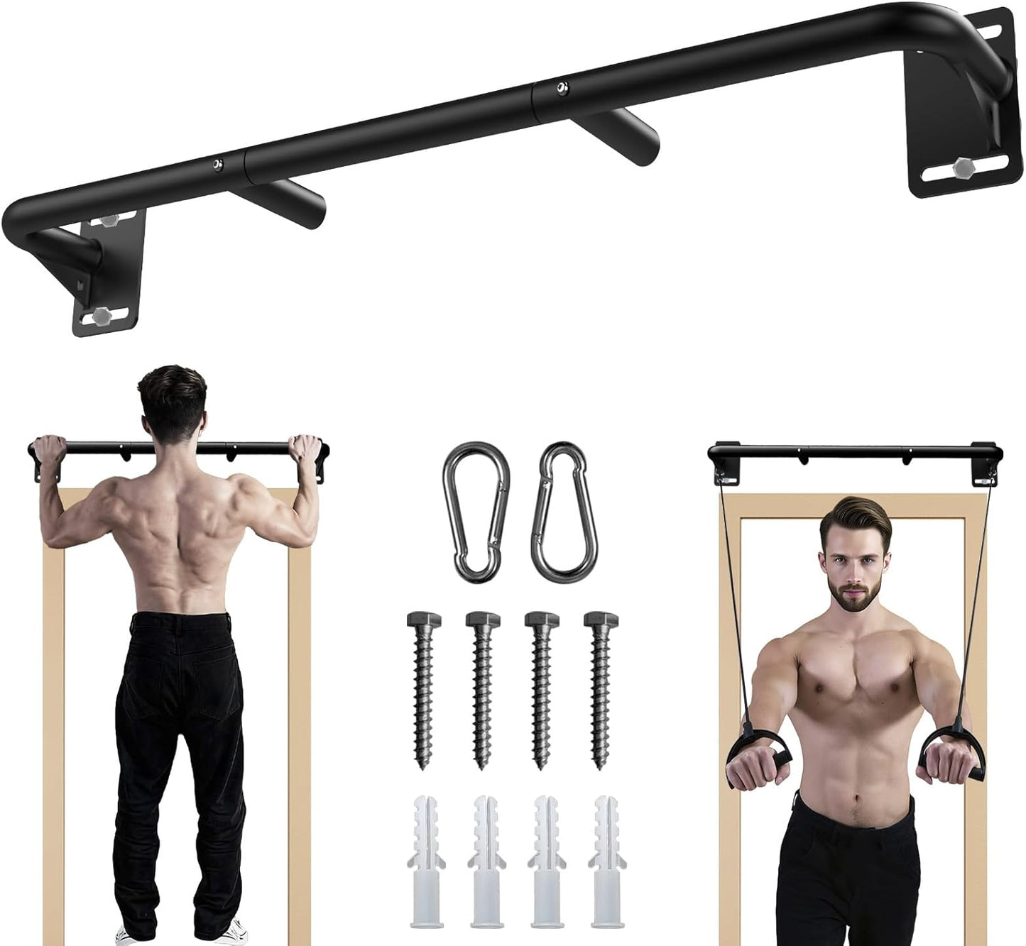 Fitarc Joist Mount Pull Up Bar Heavy Duty Steel Ceiling Chin Up Rack