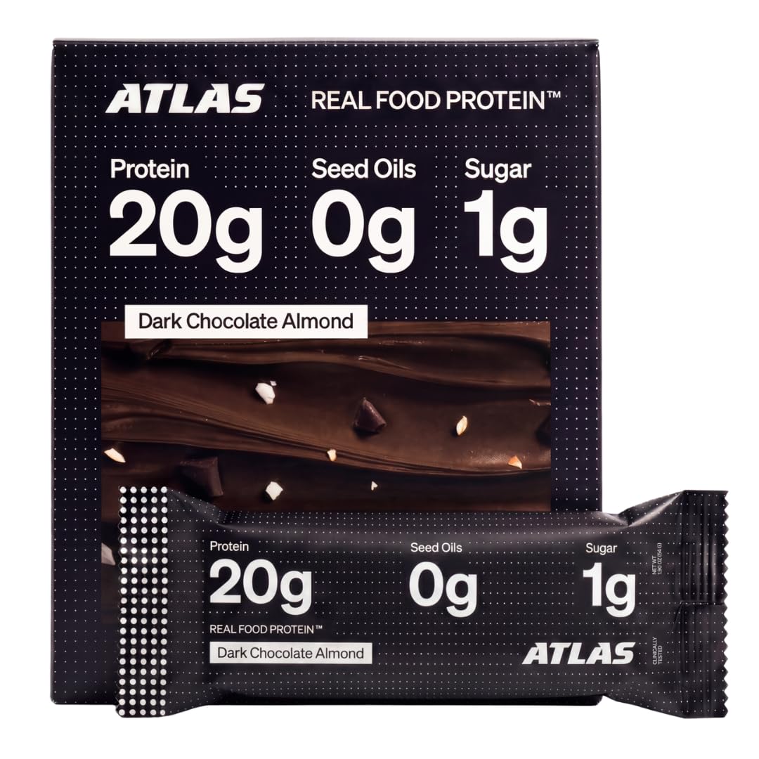 Atlas Real Food Protein Bar with Peanut Butter and Chocolate Chip