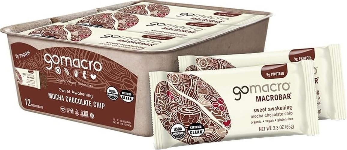 Organic Vegan Protein Bars with Peanut Butter, 12 Count, 2.3 Ounce Each