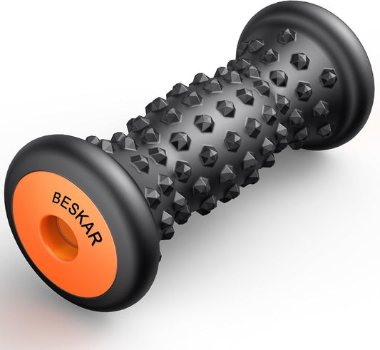 BESKAR Foot Massager Roller for Plantar Fasciitis Relief, Deep Tissue Massage