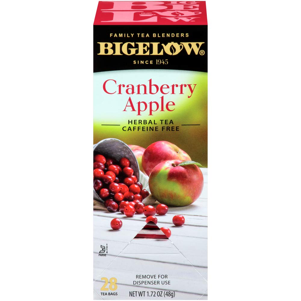 Bigelow Cranberry Apple Herbal Tea Bags 28-Count Box Pack of 1