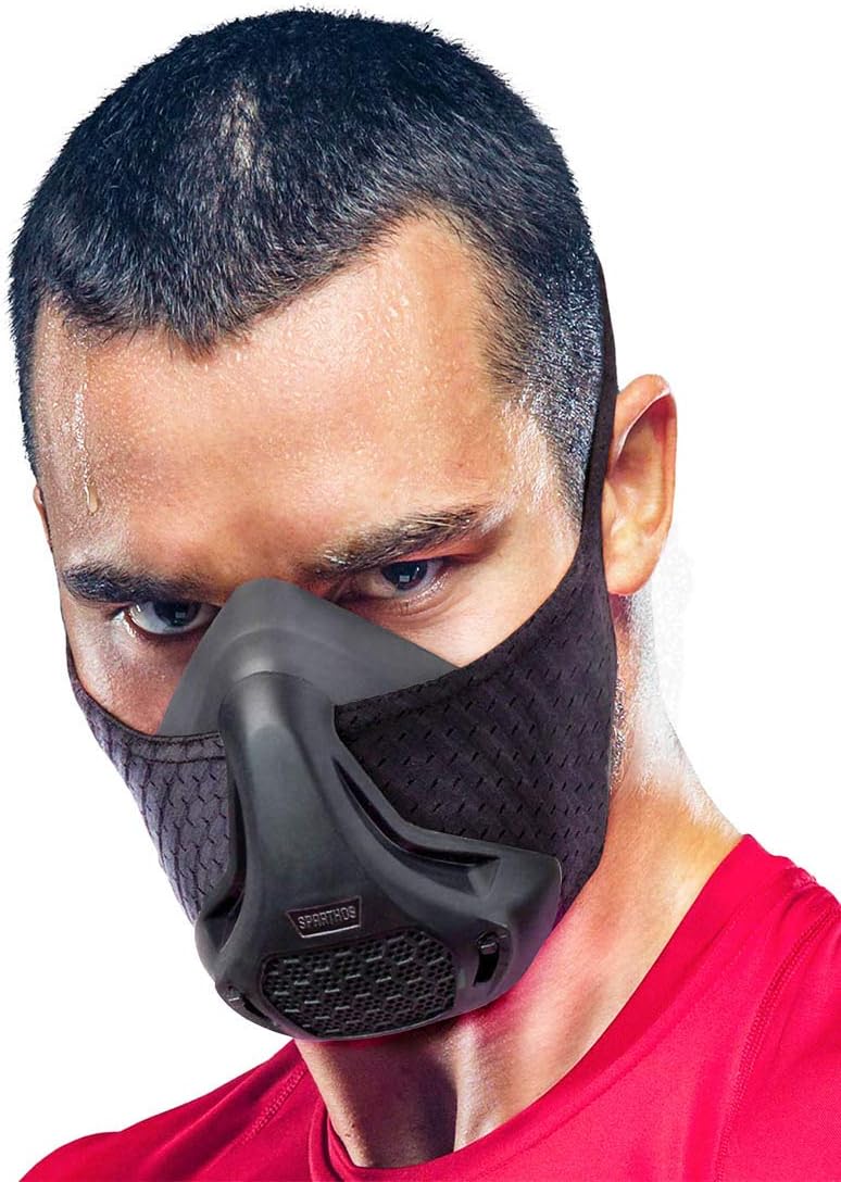 Sparthos High Altitude Mask for Fitness, Running, and Endurance Training with 16 Breathing Levels