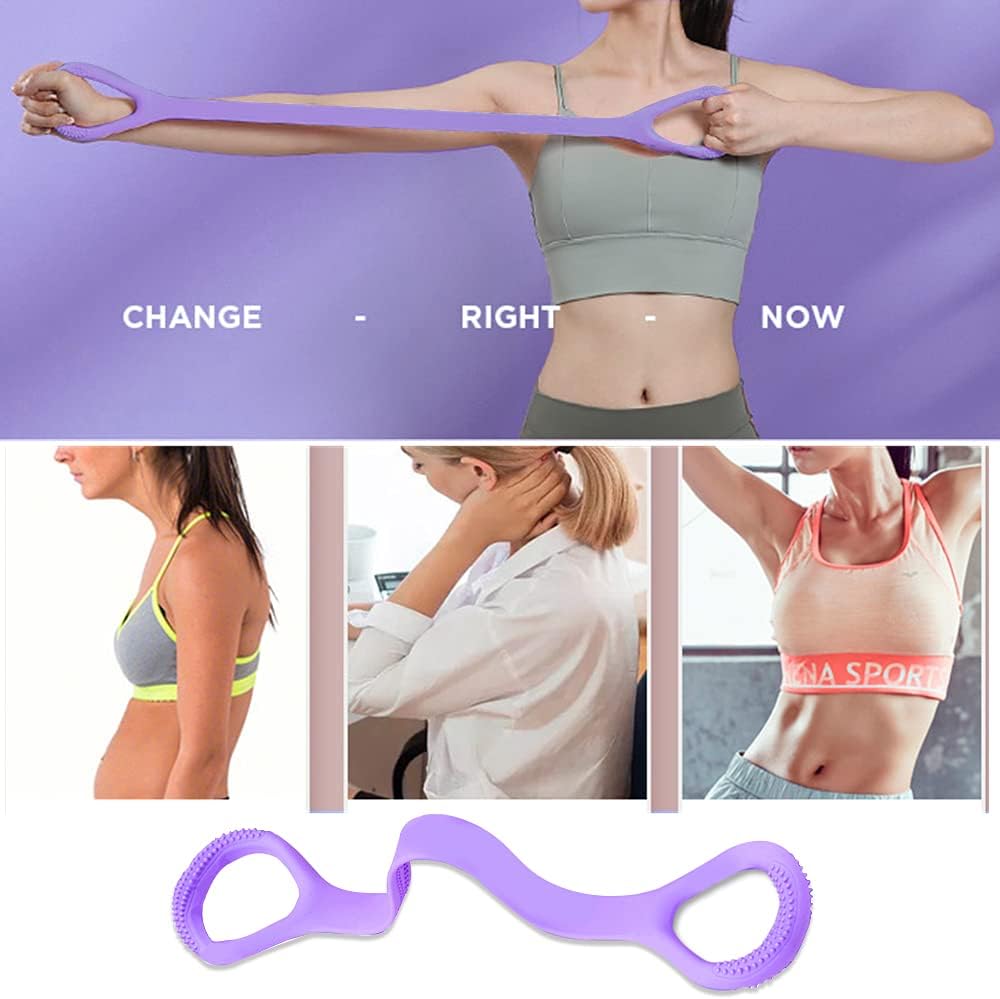 Figure 8 Fitness Resistance Band for Arm, Back & Shoulder Workout - Stretching & Physical Therapy