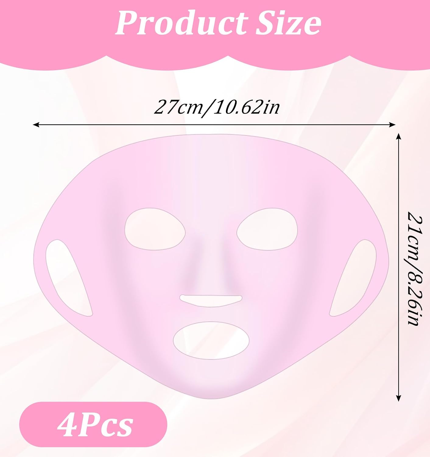 Silicone Facemask Holder Reusable Set of 3 for Sheet Masks Skincare Beauty Tool