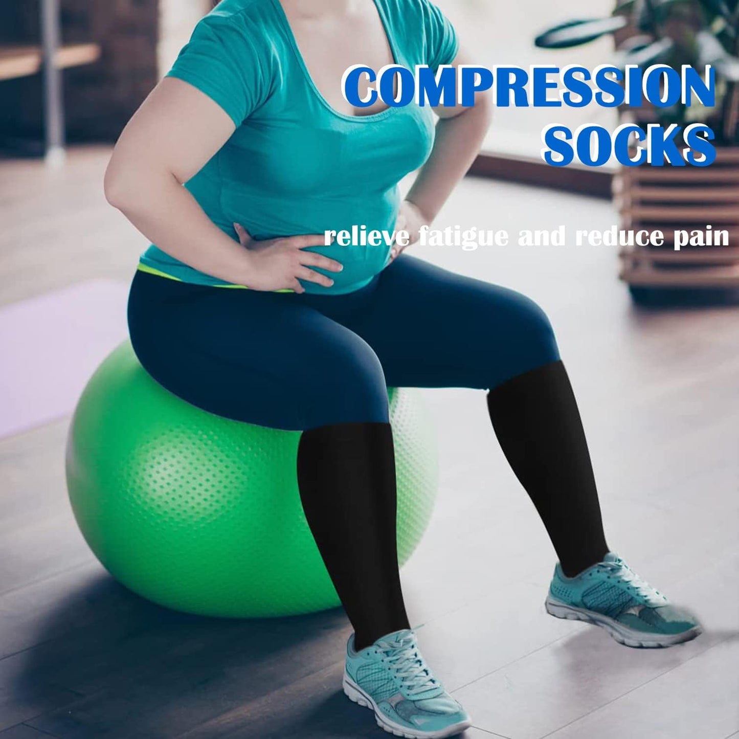 Aoliks Compression Socks for Women and Men, 4 Pairs, Gradient Compression