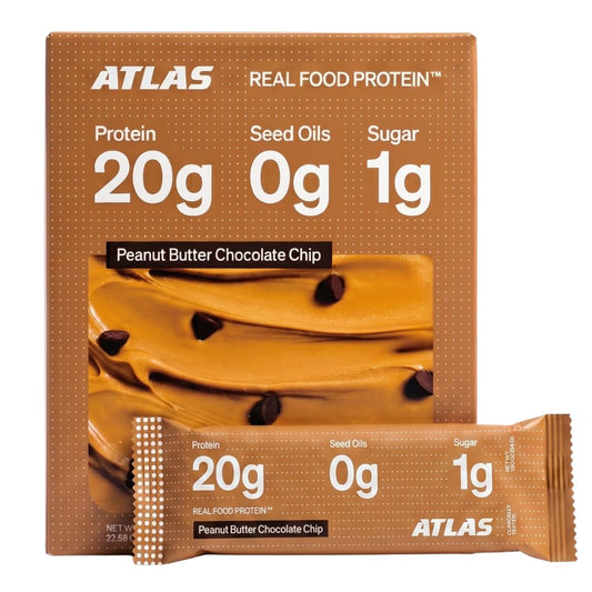 Atlas Real Food Protein Bar with Peanut Butter and Chocolate Chip