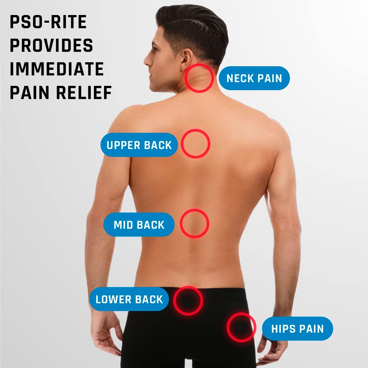 PSO-RITE Psoas Muscle Release Tool - Made in USA, Deep Tissue Massage Device for Back and Hip Flexor Relief