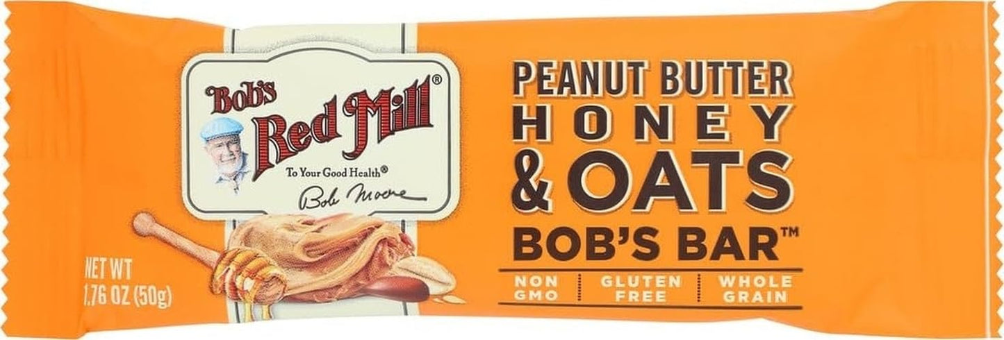 Bob's Red Mill 12pk Peanut Butter Chocolate & Oats Bar, 12 bars, Gluten Free, Kosher