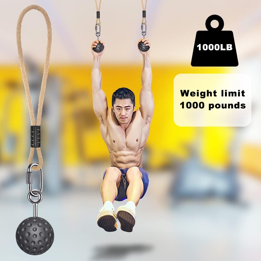 SELEWARE Non-Slip Pull Up Power Balls for Strength Training, Forearm and Hand Exerciser
