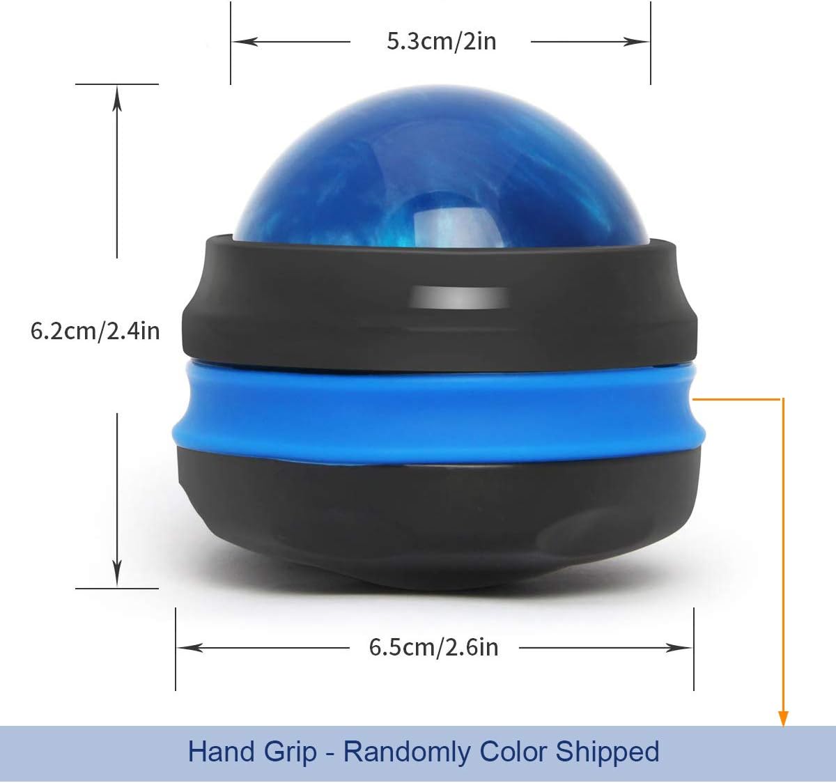 Coolrunner Manual Roller Massager, 2-Pack Handheld Self Massage Therapy Tool