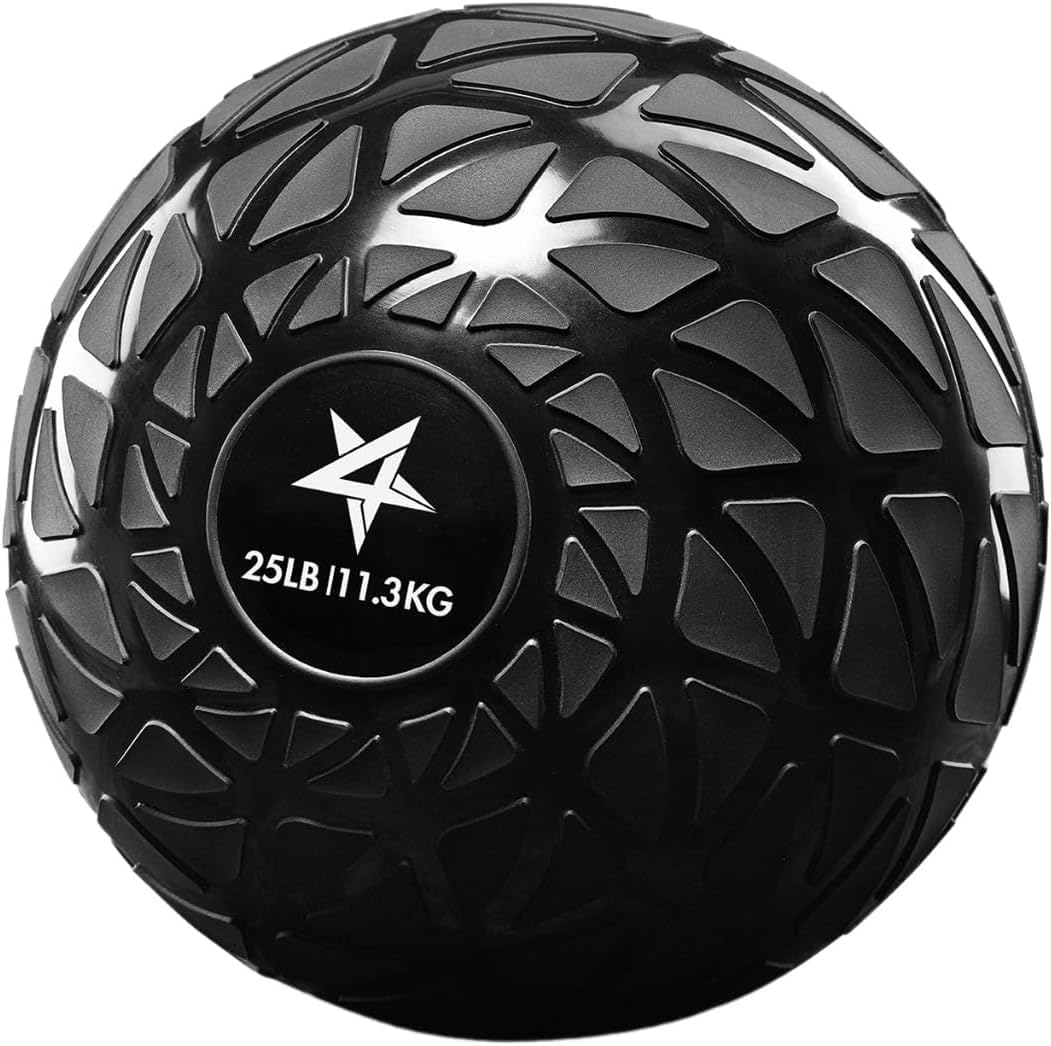 Yes4All Weighted Slam Balls - Durable PVC Sand-Filled Workout Balls 10-40 lbs
