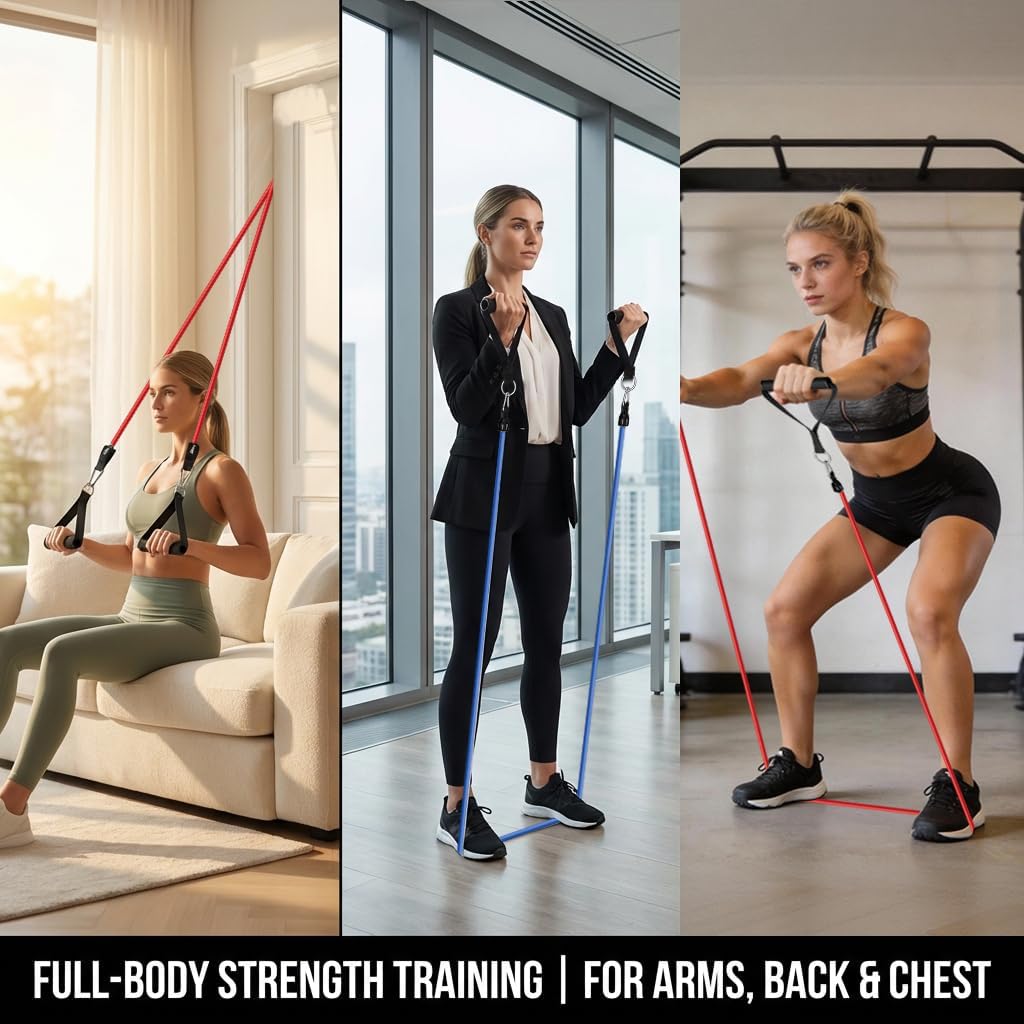 Veick Resistance Bands for Home Workout with Handles